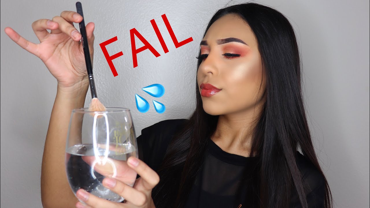 FULL FACE USING WET BRUSHES | Maeline Jimenez
