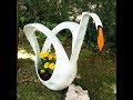 Cómo hacer una maceta con forma de cisne