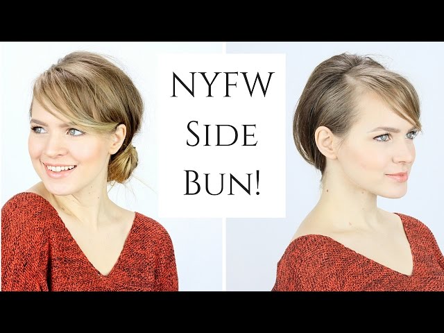 Easy Tousled Side Bun Inspired By Nyfw Ft Loxa Beauty