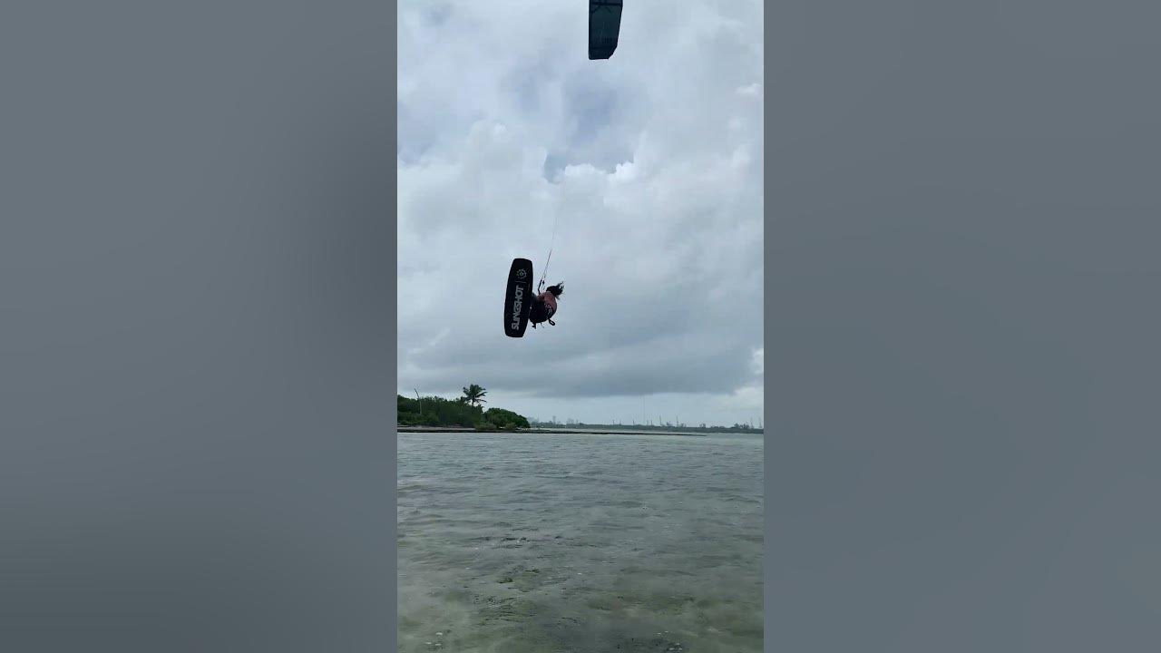 Freestyle kiteboarding in Key Biscayne, FL shorts kiteboarding 