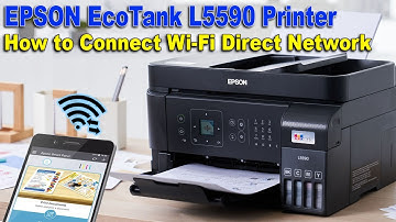 How to Connect Wi-Fi Direct and Print Mobile Devices using Epson Smart Panel App Epson L5590 Printer
