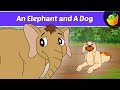 Elephant and dog became best friends !!!