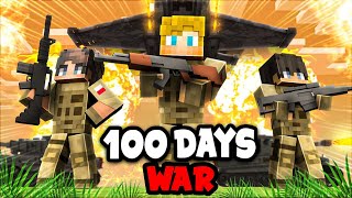 I Spent 100 Days on a WAR SMP SERVER in Minecraft... This is What Happened...