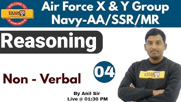 Air Force X & Y Group | Navy-AA/SSR/MR | Reasoning |Non - Verbal | By Anil Sir | 04