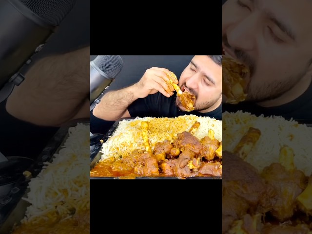 ASMR EATING SPICY 🔥🥵 MUTTON NALLI #youtubeshorts #mukbang #asmreating #food #eatingsounds #ytshorts