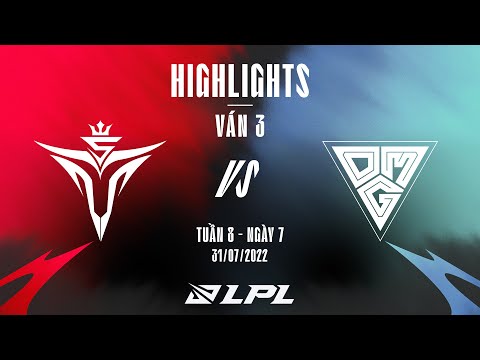 V5 vs OMG | Highlights - Game 3 | Tuần 8 Ngày 7 | LPL Mùa Hè 2022