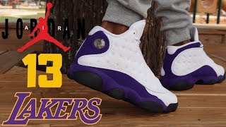 jordan 6 lakers on feet