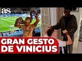 El gran gesto de vinicius con un joven fan con parlisis cerebral