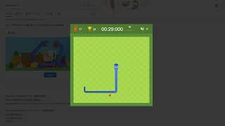 [Google Snake Game] 25 Apples Classic Mode(Standard) 1 Apple Large PB in 44.415 by SUNNY