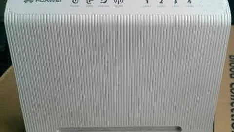 Configuracion Modem HUAWEI HG530