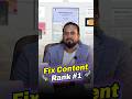 Want Google First Page? Fix Your CONTENT First!  #seocontent  #contentmarketing