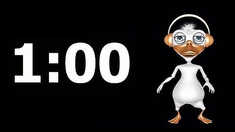 1 MINUTE - 60 Seconds Dancing Duck Countdown Timer