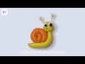 Лепим из пластилина Как вылепить улитку