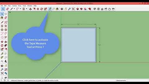 Google SketchUp Part 04  Dimension, Tape Measure, Text Comments, Paint Bucket