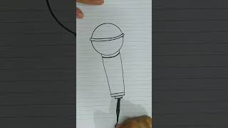 Easy Microphone drawing for beginners.