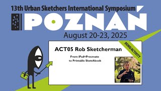 ACT05 Rob Sketcherman
Get to know Rob Sketcherman, one of the talented artists leading a demo at the Urban Sketchers Symposium in Poznań, Poland, on August 20-23, 2025!
#uskpoznan2025
Demo/Activity ACT05
From iPad+Procreate to Printable Sketchbook
What do you do with all your iPad sketches?
Learn to format your iPad sketches from Procreate into a printable sketchbook in this activity for all levels. Follow along with free apps, learn important settings, and understand key steps to take for best results as well as options to customize your printouts even more when you want to.
After more than 10 years working purely on iPad and Procreate, Rob finds that sketchers still prefer to touch paper when sharing work over a meal, and has taken to occasionally printing a selection of his work, after hearing that people are afraid to ask to see his latest sketches on iPad.
You may have printed the occasional piece, but have you ever turned a collection of digital sketches into your very own printed sketchbook? This activity takes you through all the steps needed to take the work you have already created in Procreate, export them for use, then use the free app Pages, to format your work and export your PDF for print. Bring a USB drive along, and by the end of this activity, you can immediately take
that file to any location that does color laser printing to get your very own sketchbook printed.
Learn about everything from paper options, key settings, formatting steps to look out for, useful apps and more. Rob will also show examples of sketchbooks he has prepared and printed, and give you ideas for sharing your digital work while still enjoying the tangible, old-school feel of paper.
Important Note: This is not a drawing workshop. You will learn to use sketches you have already made, and format them into a printable sketchbook.
The Urban Sketchers Symposium is in Poznań, Poland, on August 20-23, 2025!
The Urban Sketchers International Symposium is an annual educational event organized by Urban Sketchers (USk), a nonprofit dedicated to fostering the practice of on-location observational sketching.
It brings together sketchers of all levels for four days of valuable field-sketching instruction, inspiration, and opportunities for participants to meet new friends.
Join us! Registration opens on March 15, 12pm CET on Eventbrite.
https://www.eventbrite.com/e/13th-urban-sketchers-symposium-poznan-2025-tickets-1218453680759
Instagram: https://www.instagram.com/robsketcherman
QUESTIONS? ALL INFORMATION ABOUT THE SYMPOSIUM IS AT THE FAQ
https://urbansketchers.org/usk-symposium-poznan-2025-faq/ ACT05 Rob Sketcherman