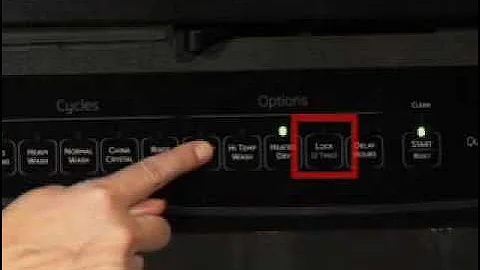 Dishwasher Controls - Lock and Unlock
