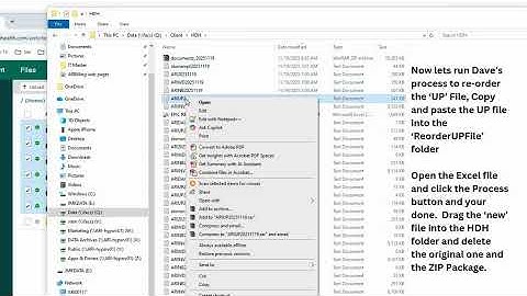 SOP  Pick Up and Create HDH EPIC Files