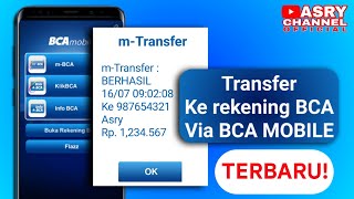 Cara transfer ke sesama rekening BCA Melalui BCA MOBILE