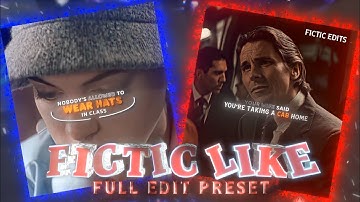 @fictic_editz Like Full Edit Preset On Alight Motion