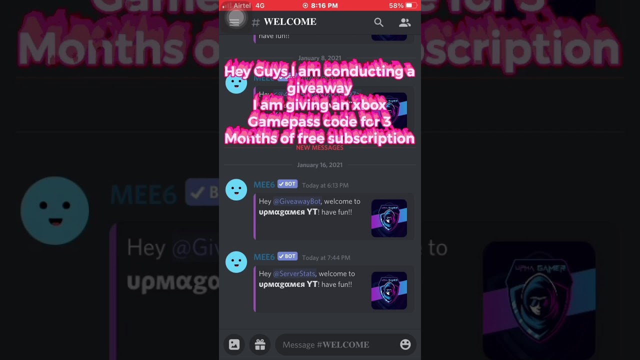 Xbox Gamepass Giveaway !!!! 