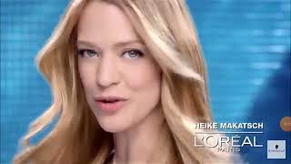 Немецкая реклама L'Oréal Paris Elvital Color-Glanz с Клаудией Шиффер и Хайке Макач
