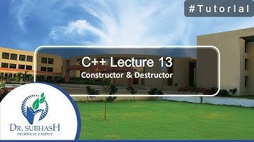 C++ Lecture 13 Dynamic Constructor, Destructor