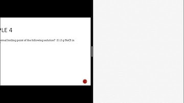Boiling Point Elevation Sample Calculation in Electrolytes
