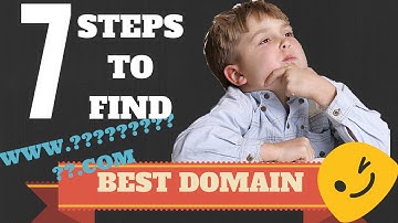 7 Steps to find BEST DOMAIN name for your website/blog/brand