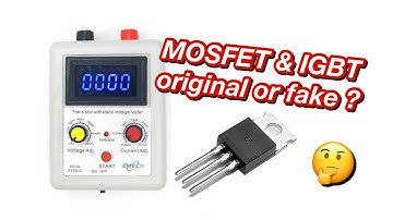 Teste de tensão e corrente em MOSFETs e IGBTs