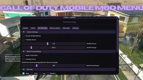 Call Of Duty Mobile Mod Menu | Silent Aim, ESP, Skin hack | CobraXViking 🔥