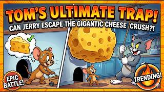 TOM'S ULTIMATE TRAP! 😱 Can Jerry Escape the Gigantic Cheese Crush? (Classic Cartoon Battle) screenshot 1