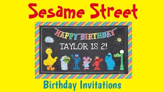 Sesame Street Zazzle Birt ay Invitations