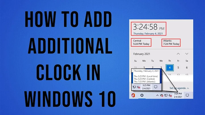 How To Add Second Clock in Windows 10