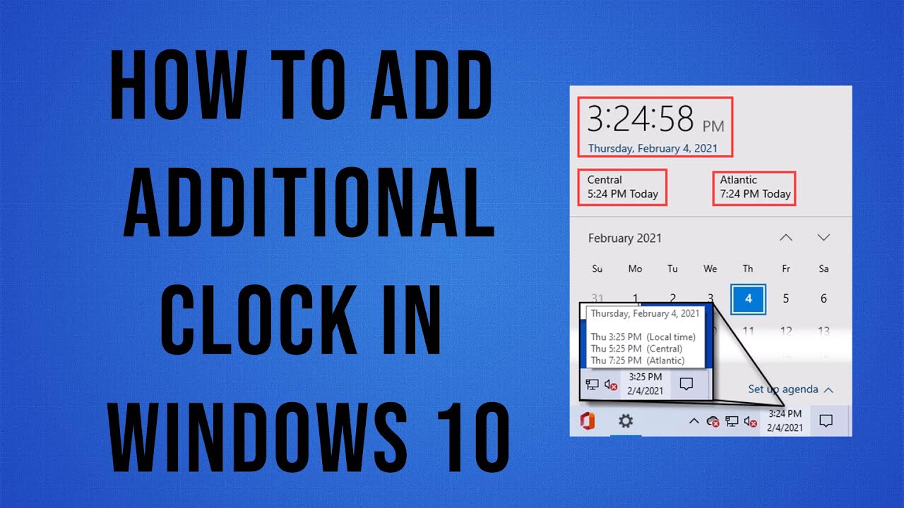 How To Add Second Clock In Windows 10 YouTube
