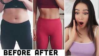 Realistic Before After Results & Fitness Journeys | #Chloetingchallenge