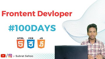 how to be a front end developer in 100 Days || front end developer roadmap  || #100dayschallenge