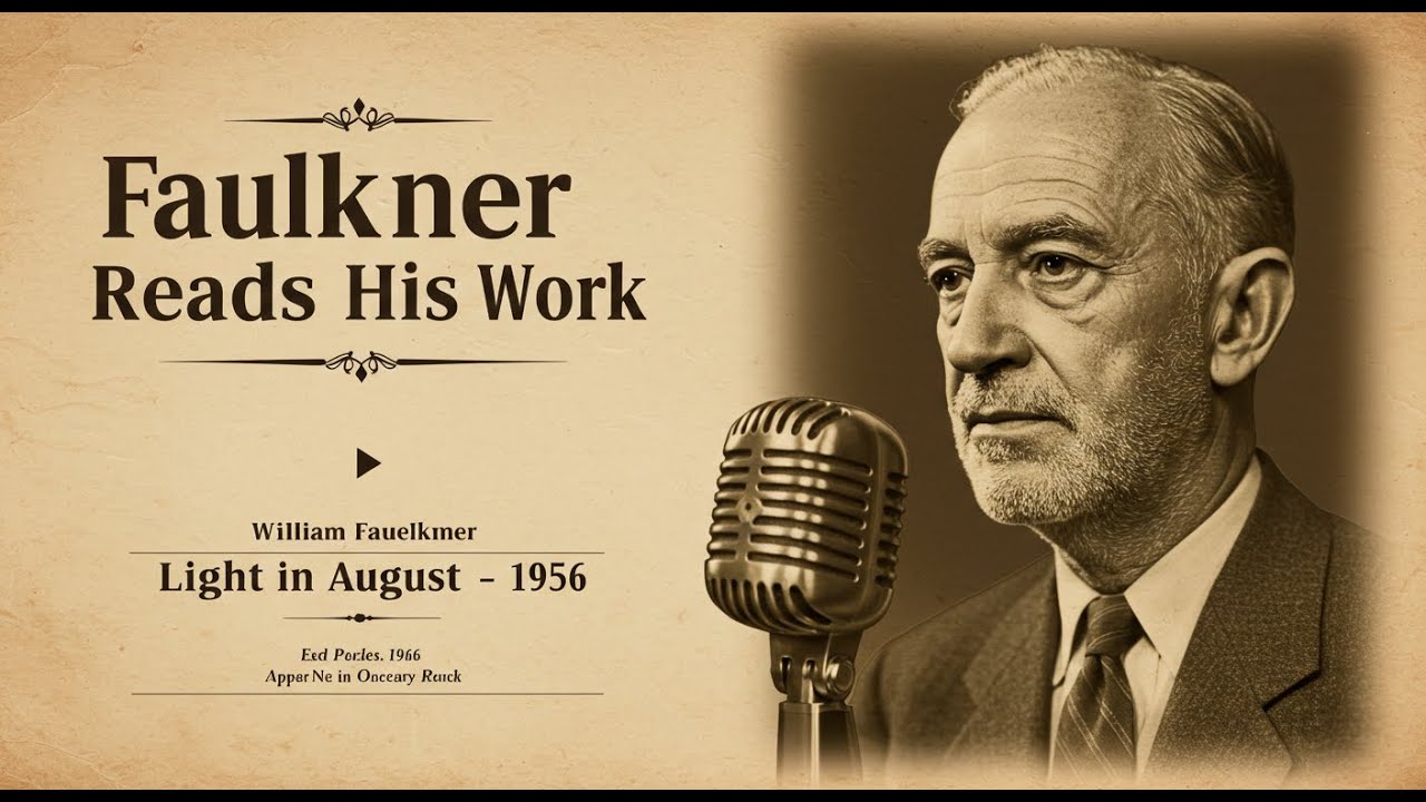 William Faulkner Reads Light in August (1956 Recording)