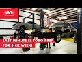 Last Minute Prep For Sick Week! El Toro is Ready to Rip!