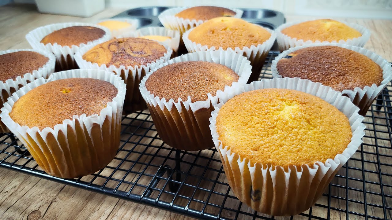 MUFFINS super ESPONJOSOS y deliciosos como hacer CUPCAKES caseros