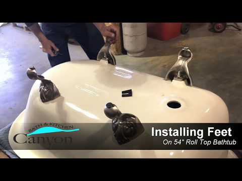 54-inch-cast-iron-roll-top-bathtub-feet-installation