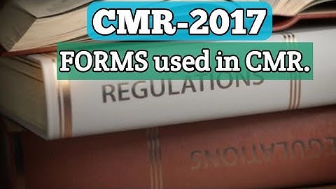 CMR-2017 Forms || Coal Mines Regulations-2017 FORMS || #CMR_2017_Forms
