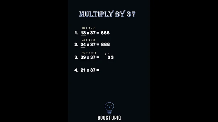 Multiply by 37 with Ease Vedic Math Tricks #zerotoheroacademy  #boostupiq#vedictrick#shortvideo