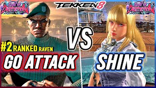 T8 🔥 Go Attack (#2 Ranked Raven) vs Shine (Lili) 🔥 Tekken 8 High Level Gameplay