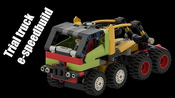 E-speedbuild for Trial Truck from Lego Technic 42101+42102 (Buggy + Claas Xerion Mini combo model)