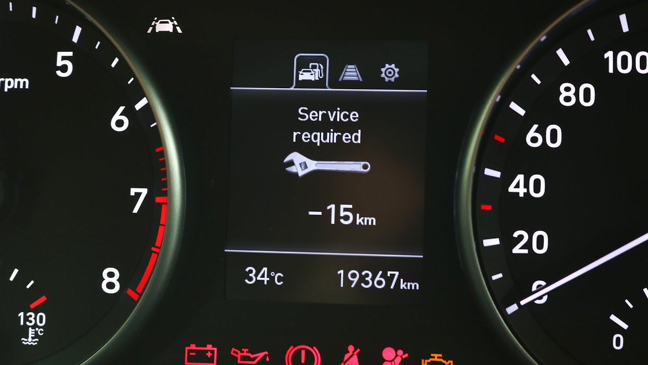 Hyundai i30 - Service Light Reset - YouTube