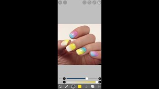 Drawing beautiful nails in Ibis Paint x on the phone screenshot 1