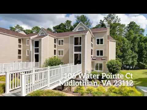 MAINTENANCE FREE WATERFRONT LIVING! - 106 Water Pointe Ct Midlothian VA 23112