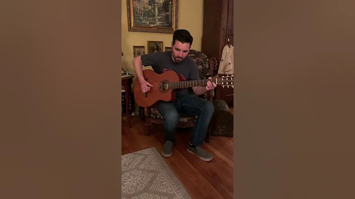 Classical Gas Johnny learning to play on classical guitar - Mason Williams