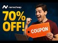 Namecheap Coupon Codes &amp; Hosting Deals 2026 | Free LLC, Domain &amp; Upto 70% OFF